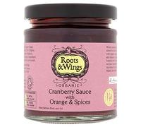 Roots and Wings Salsa di Cramberry con Arancia e Spezie di Natale, 200g