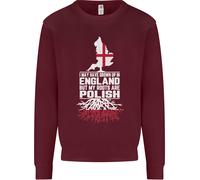Roots IN Polonia Lucido Polska Bandiera Orzel Uomo Felpa Maglione
