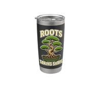 Roots Taking Shape Bonsai Pianta Bicchiere termico in acciaio inox doppia parete
