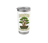 Roots Taking Shape Bonsai Pianta Bicchiere termico in acciaio inox doppia parete