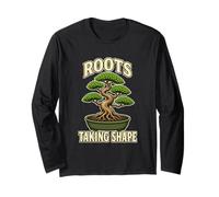 Roots Taking Shape Bonsai Pianta Maglia a Manica