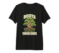 Roots Taking Shape Bonsai Pianta Maglietta Premium