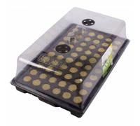 ROOTT Mini Serra Propagator 60 Semi 57x35x21cm con Vassoio Coperchio Ventilato