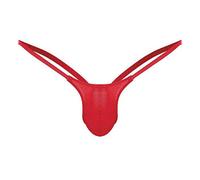Ropa Interior Sexy para Hombres - G String Back Mens Slip Thong Open Low Underwear Waist Underpants (Red M)