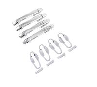 Ropaix Auto Maniglie esterne porte Per Stepwgn Per Stepwagon Rp3 Rp5 2015-2021 Copertura Per Maniglia Della Portiera Dell'auto In Fibra Di Carbonio Cromata(Silver handle-bowl)
