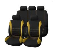 Ropaix Auto Set Coprisedili Per MG 3 5 6 7 GT ZS HS RX5 Copertura di protezione del cuscino del sedile dell'automobile 2/5 posti Coprisedili per auto Copri Sedili Auto(ZT05-5Seats-yellow)