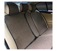 Ropaix Set Copri-Sedile Coprisedile Anteriore Posteriore Universale Per Quattro Stagioni Tessuti Lino Traspiranti Coprisedili Per Auto Cuscino Protettivo Accessori interni(1set Rear Brown)