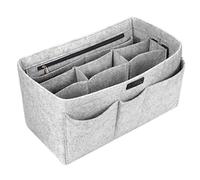 Ropch Organizer per borsetta, con scomparti, colore beige, L