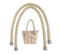 Rope Beach Bag Hand Sostituzione corda 2 pcs da 25, 59 pollici cinghia per borse per accessori per sacchetti di tela kaki da donna con le grigio.