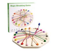 Rope Brain Teaser - Twisted Puzzle Game, Untying Challenge Toy, Logic And Skill Development Game | Interactive Fine Motor Activity For Kids Boys Girls And Educational Play