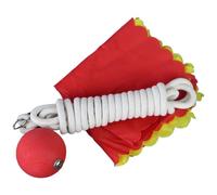 Rope Dart Hammer, Rubber Throw Trainer, Martial Arts Practice Tool, 137.8 inches Compact Soft Weighted Head, Ideal for Strength, Training and Chinese Traditional Skills