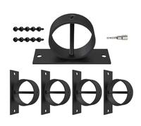 Rope Fence Bracket Holder, Sturdy Rope Fencing Support Wall Mount Hanger, No Extra Tools Required, Easy Installation Hardware for Decks, Gardens, Docks and Railing Use