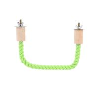 Rope Perch Parrot Cage Accessory Indoor Use Light Green 80x3cm Resting 1Set