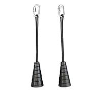 Rope Pull Down, Pulley System, Machine Attachment, Strength Training, Heavy Duty Ropes Steel Carabiners for Straight Bar, Cable Machines, Home Gym, Fitness Center, 15.8/15.6/7.7 Inches