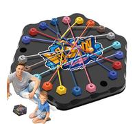 Rope Puzzle Game, Strategy Board Challenge, Untying and Lacing Figure, 7.87x7.09 Inches Educational Plaything, Untangling Rope Toy for Boys, Girls, Teens, Home & Travel Fun