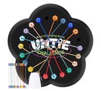 Rope untangling - puzzle for children & adults | Flower Shaped Educational with 10 Elastic Cords & Storage Bag | Gioco di logica per concentrazione, pazienza