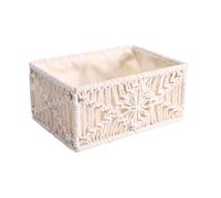 Rope Woven Basket - Toy And Room Clutter Organizer | Handwoven Cotton Rope Storage Basket For Bathroom Toilet Paper Accessories Sundries Space Saving Organization