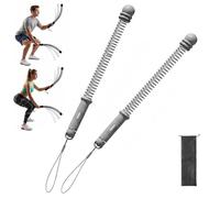 Ropeless Battle Ropes for Home Gym,Portable Cordless Weighted Battle Ropes with Storage Bag,Non-Slip Handle,Weighted Exercise Equipment for Low-Impact Workout, Strength & HIIT (Gray (2pcs))