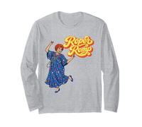 Roper Romp Funny Three's Company Dancing Helen Roper Retro Maglia a Manica