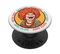Roper Romp Groovy 70s Mrs Roper Three's Company Caricature PopSockets PopGrip Adesivo