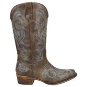 ROPER Women's Riley Western Boot, Brown, 11 D US