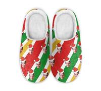 RoPox Pantofole Natalizie Personalizzate/Ciabatte Personalizzate per Uomo e Donna, Scarpe da casa personalizzate con foto e testo, Regali divertenti