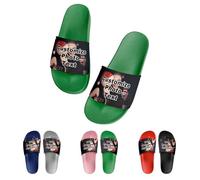 RoPox Personalizza Le tue Pantofole, Pantofole Personalizzate con Foto, Sandali da Spiaggia Personalizzati Scarpe da Doccia, Esterno Indossare Domestico Bagno Interno Antiscivolo Sandali Domestic