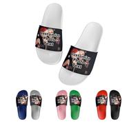 RoPox Personalizza Le tue Pantofole, Pantofole Personalizzate con Foto, Sandali da Spiaggia Personalizzati Scarpe da Doccia, Esterno Indossare Domestico Bagno Interno Antiscivolo Sandali Domestic