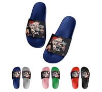 RoPox Personalizza Le tue Pantofole, Pantofole Personalizzate con Foto, Sandali da Spiaggia Personalizzati Scarpe da Doccia, Esterno Indossare Domestico Bagno Interno Antiscivolo Sandali Domestic