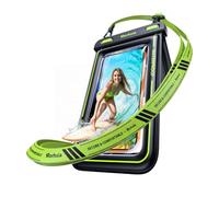 Rorhxia [Glow-in-the-dark] Custodia impermeabile IP68 per telefono, doppio spazio, custodia galleggiante impermeabile con cordino per iPhone 17 Pro Max 16 15 14 S26 S25 viaggi spiaggia e avventure