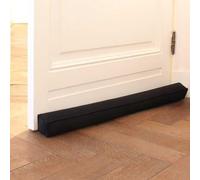 Rori Fermaporte magnetico per porte 110 cm - Paraspifferi per protezione porte - Guarnizione porta nera - Contro correnti d’aria e rumore - Fermaspifferi quadrato - Varie dimensioni e colori