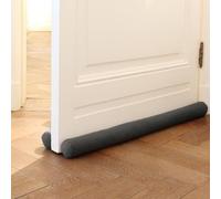 Rori Paraspifferi Doppio 90 cm per Porte - Protezione e Guarnizione per Pavimento - Trazione e Rumore - Draft Stopper Grigio
