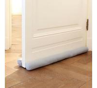 Rori Paraspifferi per porta doppia, 70 cm, protezione contro la trazione e il rumore, guarnizione inferiore per porta, colore: beige, rotondo, diversi
