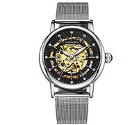 RORIOS Automatico Meccanico Orologio Donna Luminoso Orologio da Polso Scheletro Dial Elegant Women Watches