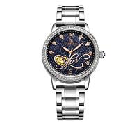 RORIOS Automatico Meccanico Orologio Donna Luminoso Orologio da Polso Shining Cielo Stellato Dial Elegant Women Watches