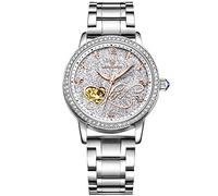RORIOS Automatico Meccanico Orologio Donna Luminoso Orologio da Polso Shining Cielo Stellato Dial Elegant Women Watches