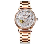 RORIOS Automatico Meccanico Orologio Donna Luminoso Orologio da Polso Shining Cielo Stellato Dial Elegant Women Watches