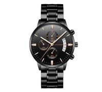 RORIOS Business Quartz Orologi Polso da Uomo Impermeabili Watchs Chronograph Analogico Orologioes Abito Elegante Classico con Cinturino in Acciaio Inossidabile del Calendario Oro rosa