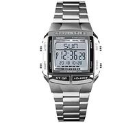 RORIOS Digitale Orologio Militare per Uomo LED Analogico al Quarzo Acciaio Inox Orologio da Polso Sportivo da Maschile