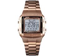 RORIOS Digitale Orologio Militare per Uomo LED Analogico al Quarzo Acciaio Inox Orologio da Polso Sportivo da Maschile