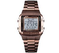 RORIOS Digitale Orologio Militare per Uomo LED Analogico al Quarzo Acciaio Inox Orologio da Polso Sportivo da Maschile