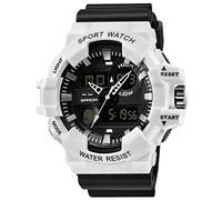RORIOS Digitale Orologio Militare per Uomo LED Analogico al Quarzo Orologio da Polso Sportivo da Maschile