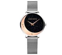 RORIOS Donna Orologio Analogico Al Quarzo Orologi Cielo Stellato Dial Mesh Cinturino Moda Women Watches