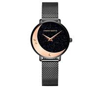 RORIOS Donna Orologio Analogico Al Quarzo Orologi Cielo Stellato Dial Mesh Cinturino Moda Women Watches