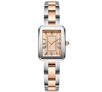 RORIOS Donna Orologio Analogico al Quarzo Orologio con Cinturino in Acciaio Inossidabile Elegante Orologio da Polso Moda Quadrato Orologio da Donna