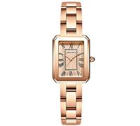 RORIOS Donna Orologio Analogico al Quarzo Orologio con Cinturino in Acciaio Inossidabile Elegante Orologio da Polso Moda Quadrato Orologio da Donna
