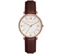 RORIOS Donna Orologio Analogico Quarzo Orologio Diamond Orologio da Polso con Cinturino in Pelle Fashion Donna Orologio