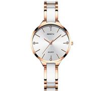 RORIOS Donna Orologio Impermeabile Analogico al Quarzo Orologio con Cinturino in Acciaio Inossidabile Moda Diamante Orologio da Polso per Donna