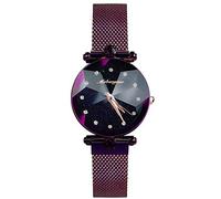RORIOS Donna Orologio Shining Cielo Stellato Dial Impermeabile in Acciaio Bracelet Orologi da Polso Moda Vestito Orologio Donna