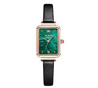 RORIOS Elegance Orologi da Donna Al Quarzo Orologio quadrato Quadrante Minimalista Orologi con Cinturino in Pelle Women Watches